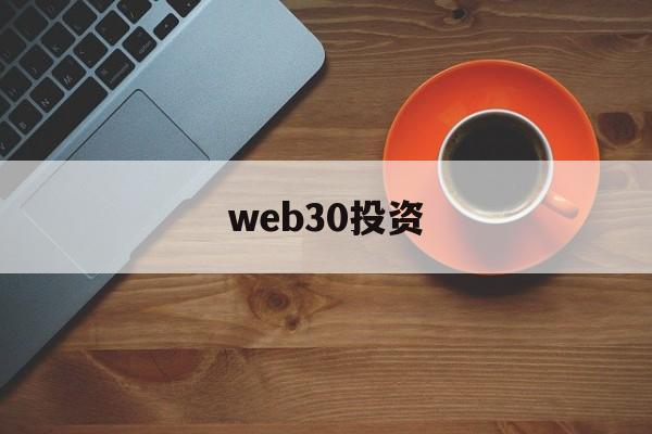 web30投资(web30时代的最大特征是)